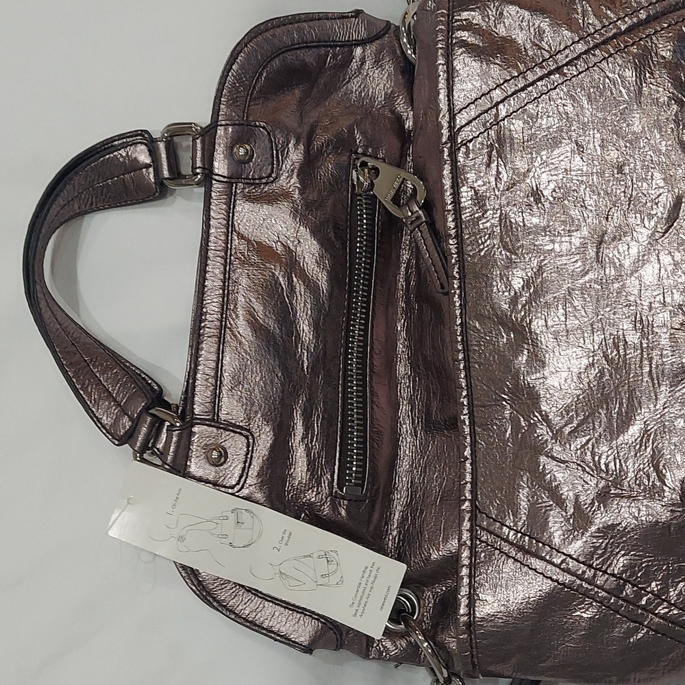 NINE WEST Metallic Convertible Handbag - Picture 3 of 9